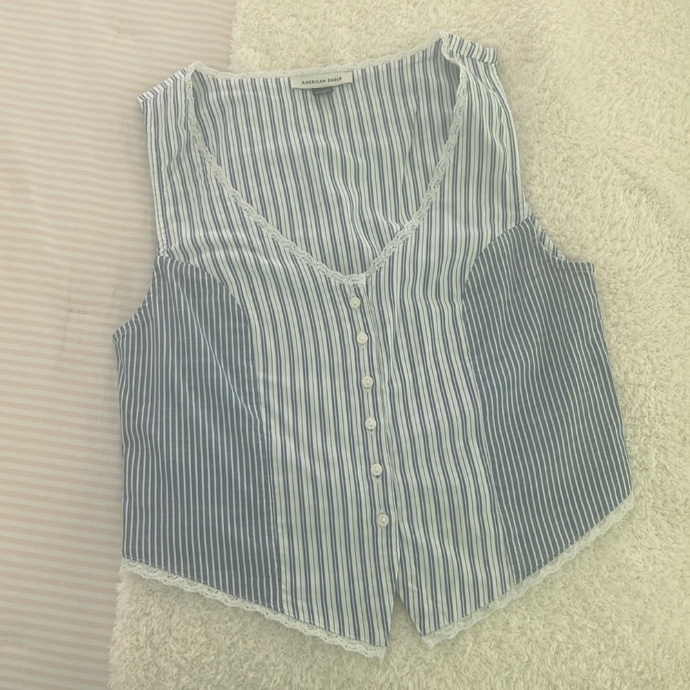 American Eagle western-style corset top